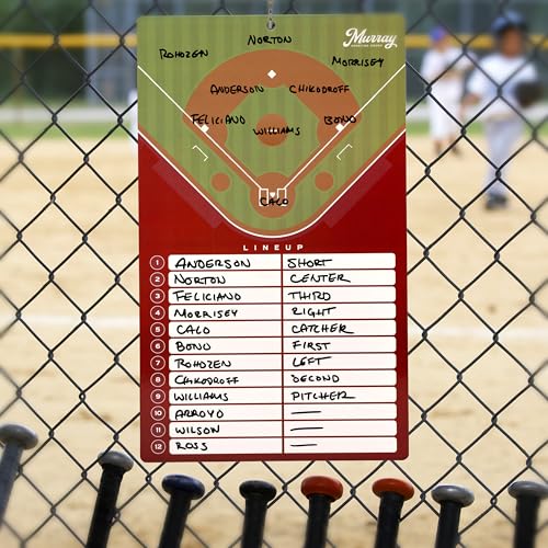 Murray Sporting Goods Baseball Team Colors Dry Erase Coaches Clipboard - style: Green