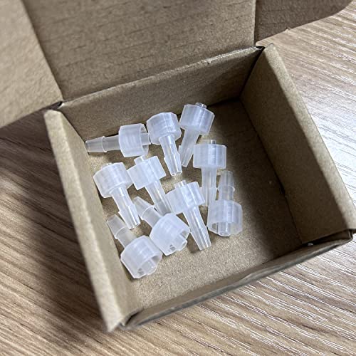 MEETOOT 10pcs Male Luer Lock 5/32" Polycarbonate Hose Barb Adapter for Laboratory Biochemical/Analytical Instruments, Food Machinery and Aquarium Equipment - size: 5/32Inch