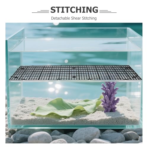 4PCS Fish Tank Divider Screen - Grid Isolation Board Partition Net - Betta Fish Separator Plastic Grid Panel for Aquarium Partition - Divider Tray 11.5 X 5.9 Inch
