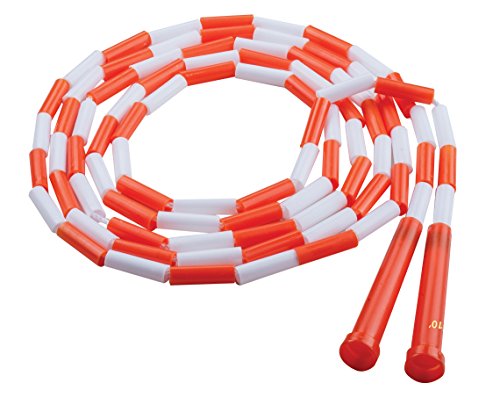 Champion Sports Plastic Segmented Jump Rope - color: Orange (10 Feet)