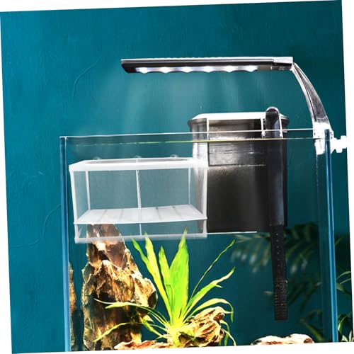 Toddmomy 2Pcs Fish Tank Breeding Box with Suction Cup Aquarium Isolation Net and Partition Large Capacity Fish Hatchery Incubator for Separating Fish and Improving Survival Rate
