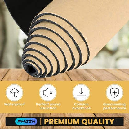 1/8” T X 12” W X 54”L Sponge Neoprene with Adhesive Foam Rubber Sheet | Padding Gaskets,Crafts for Weather proofing or Stripping DIY Gasket or Sealing Material - size: 1/8” Thick X 12” Wide X 54” Long