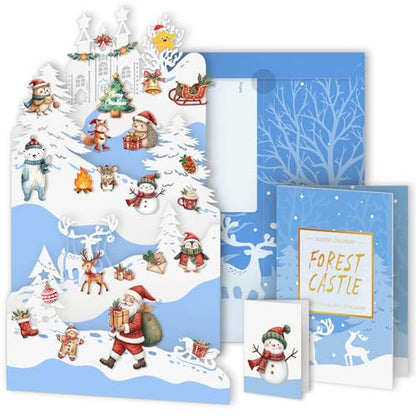 WhatSign Woodland Advent Calendar 2025 - Christmas Countdown Calendar Winter Woodland Wonderland 24 Days Till Xmas for Women Kids Adult Teen Girls - color: Woodland