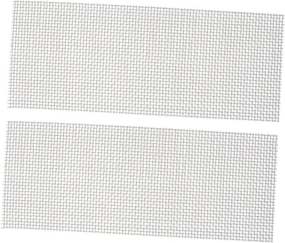 2pcs Aquatic Mesh Sturdy Mesh Pad Mesh Nets Aquarium Cleaners Aquarium Filter Pad Aquarium Mesh Pads Aquatic Wall Mesh Bendable Net Stainless Steel Plant Stand Multifunction - size: 30x20cm
