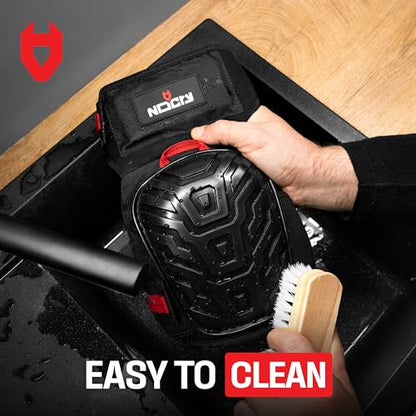 NoCry Professional Knee Pads for Work for Men — Adjustable Thigh and Shin Straps, Heavy-Duty Shell, and Thick Foam & Gel Cushioning — Ideal for Construction and Gardening - style: Original