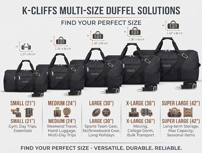 Heavy Duty Cargo Duffel Large Sport Gear Drum Set Equipment Hardware Travel Bag Rooftop Rack Bag - color: Black, size: 42" x 20" x 20"