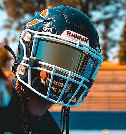 Loudmouth Football Mouth Guard - 3D Chrome Beast Football Mouthpiece, Fits Adult & Youth Ages 5+, Accessories Mouth Guard (3D Beast - Chrome Black/Gold) - color: 3d Beast - Chrome Black/Gold