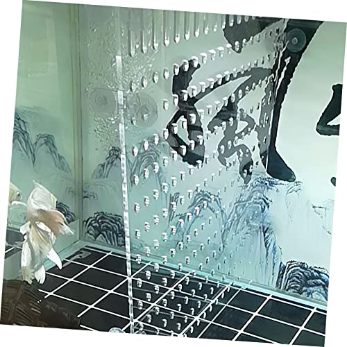 Toyvian Transparent Acrylic Aquarium Fish Tank Divider with Suction Cup Isolation Board for Separating Fish Suitable for Aquarium Compartmentalization