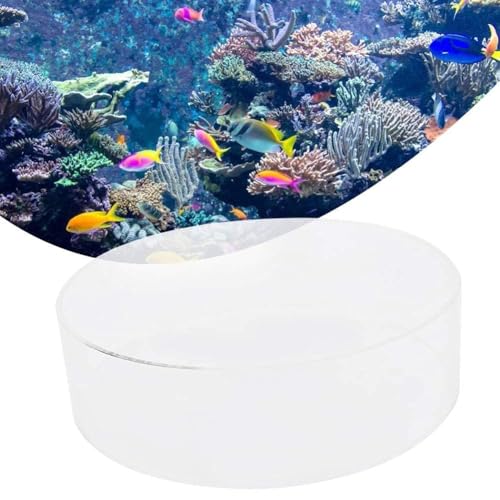 Clear Acrylic Coral Viewer, Aquarium Fish Photograph Cylinder Fish Tank Coral Observe Lense Magnifier Fish Tank Accessory for Viewing Coral and Taking Pictures(250mm)