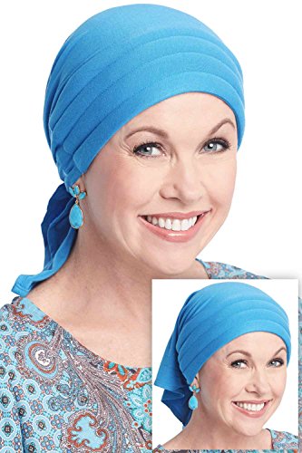 Cardani Instant Tie Headscarf - Padded Easy Tie Triangle Scarf in Luxury Viscose from Bamboo - color: Luxury Bamboo - Bordeaux