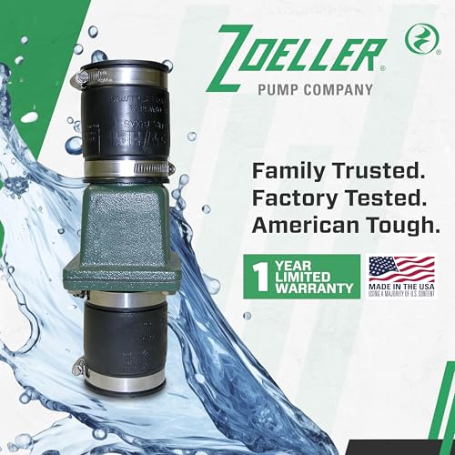 Zoeller 30-0151 2-Inch Cast Iron Slip x Slip Check Valve Union