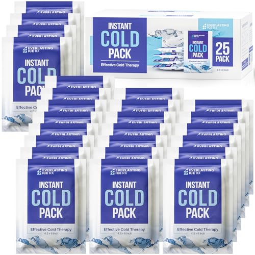 25 Pack Instant Ice Packs for Injuries, Disposable Instant Cold Pack - style: 25 Pack