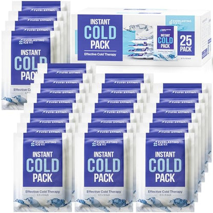 25 Pack Instant Ice Packs for Injuries, Disposable Instant Cold Pack - style: 25 Pack