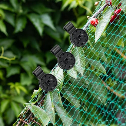 100-Pack Shade Cloth Clips, Lock Grip, Heavy Duty Tarp Clips, UV-Resistant Canopy Fasteners, Non-Slip Grip For Netting/Greenhouse, Windproof Sunshade Clamps - size: Small 7.2*2.8cm