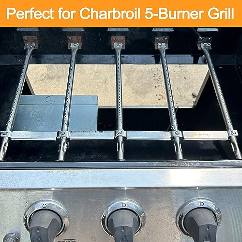 4-Pack Universal Carryover Tube for Char-Broil Gas Grill | 304 Stainless Steel, Universal for 4-5 Burner Grills (Charbroil/Nexgrill), Easy Installation, adjustable length - size: 4 Pack