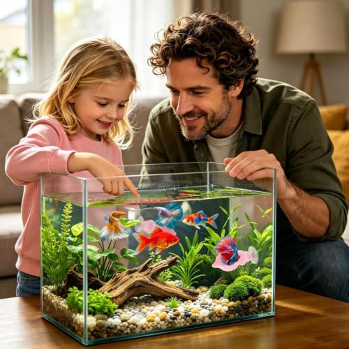Betta Fish Hammock | Betta Fish Shell Bed, Floating Shell Shaped Suction Cup Pad, for Shrimp Snails Frogs Goldfishes Guppy Koi Reptile Pet Tank Aquariums Area Home - color: Light Pink