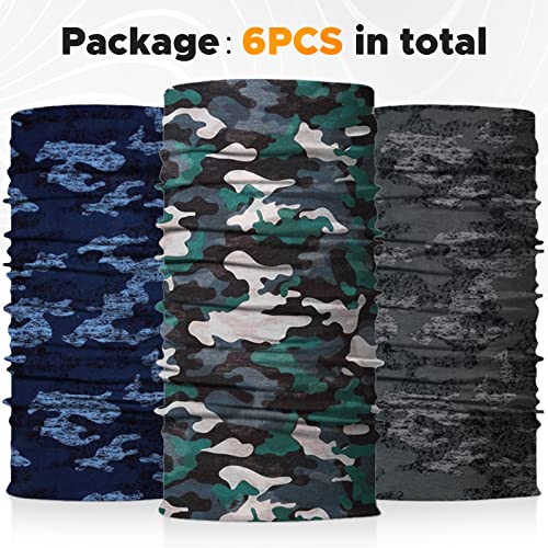 JOEYOUNG Headwear, Bandana, Neck Gaiter Head Wrap Headband Balaclava Magic Scarf - color: A-camo 5