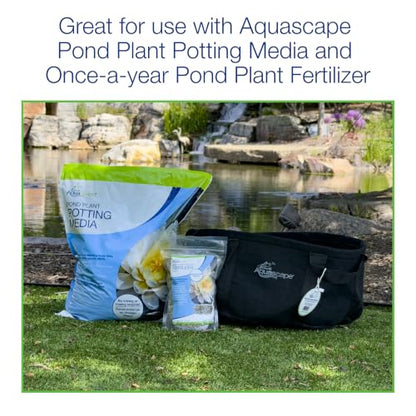 Aquascape Heavy Duty Aquatic Plant Pot with Handles, Non-Woven Geotextile, 16 inch Dia (40.6 cm), Black 47004 - size: 16 Inch Dia.