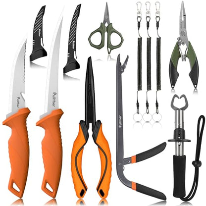 Fishing Tool Kit,Fishing Gear for Fly Fishing, Ice Fishing - color: 7PC+Multicolor