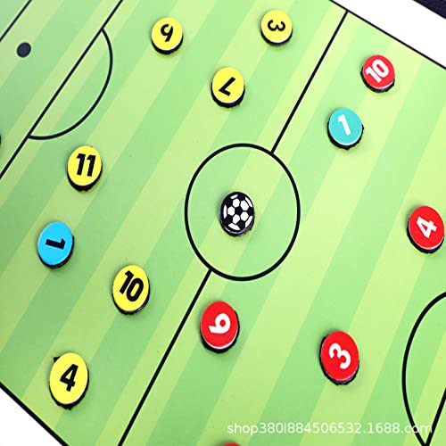 Soccer Coaching Board, Soccer Training Equipment, Football Soccer Tactic Board Coach's Coaching Strategy Clipboard Foldable Dry Erase Whiteboard