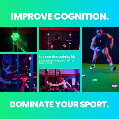 Sports Reaction Agility Lights Training Kit Improves Reaction Time & Agility for Athletes, Physical Therapists & Fitness Trainers Sports. - color: 8 Pods Reaction Lights