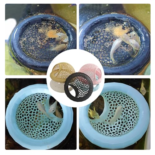 Floating Betta Hammock and Shrimp Feeder, Cave and Hammock, Small Fish Feeding Ring & Resting Spot, Fish Tank Accessories (Light Blue) - color: Light Blue