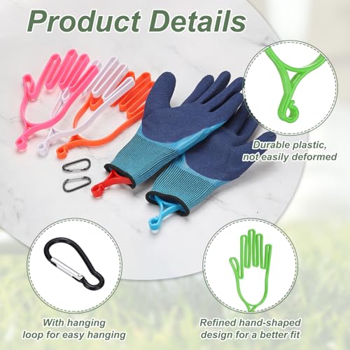 PATIKIL Golf Gloves Stretcher, Plastic Keeper Support Rack Holder Dryer Hanger Frame with Hanging Hook - color: Green/Black