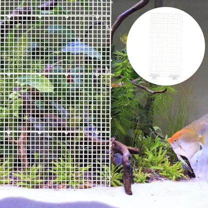 4pcs Aquarium Divider Fish Tank Grid Divider Tray Egg Crate Bottom Divider Board with 4Pcs Sucker Clips Aquarium Supplies