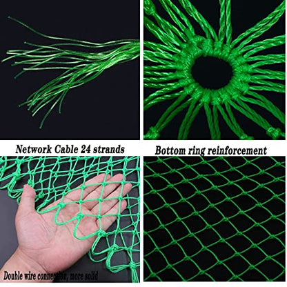 Fishing Net Replacement Net Fish Landing Net Foldable Fishing Replacement Net Freshwater Saltwater