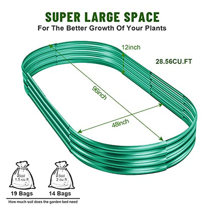 Land Guard 8×4×1 ft Green Raised Garden Bed, Garden Raised Bed, Above Ground Flower Bed for Vegetables, Flowers, Herbs（Green）… - color: 3-green, size: 8×4×1ft(1pcs）