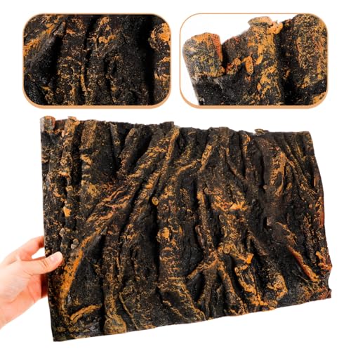 BESPORTBLE Tree Root Aquarium Background Board 3D Fish Tank Backdrop Board for Reptile Tank Terrarium Tree Root Background Pu Decorative Panel for Aquarium and Wall Scene Decor