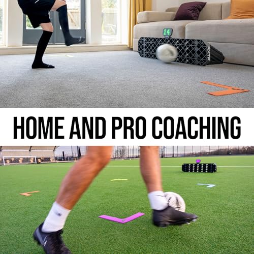 QUICKPLAY RXTR Reaction Training Light - Smart Soccer Reflex Trainer | Tracks score live, Pre-programmed drills, No app needed, Works with rebound boards, Builds speed & agility, Rechargeable