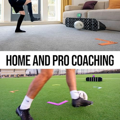 QUICKPLAY RXTR Reaction Training Light - Smart Soccer Reflex Trainer | Tracks score live, Pre-programmed drills, No app needed, Works with rebound boards, Builds speed & agility, Rechargeable