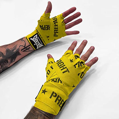 Geezers Prepare to Fight Hand Wraps - color: Yellow, size: 5m