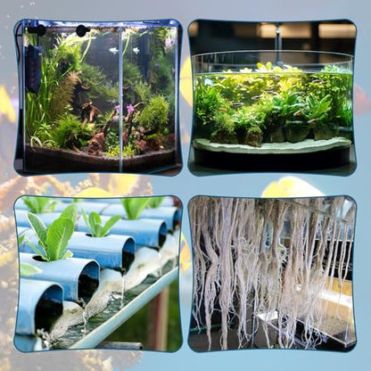 Giantree 10 Pcs Aquarium Air Control Valves, Adjustable T, for Fish Tank | Single Way Plastic Air Flow Controllers Regulators, Airs Pump Accessories, Shaped Hose Connectors, Black