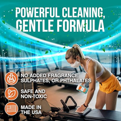 Fitness Equipment Wipes - Cleaning Wipes for Yoga Mats, Pilates Studios, Gyms, Peloton & Cycle Bikes, Spas - Fragrance-Free Wipes Surface Cleaning for Home, Office, Gym 75-Count (Pack of 2) - size: 75 Count (Pack of 2)