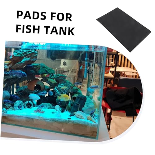Toyvian 2pcs Non Slip Aquarium Leveling Mat Wear Resistant Fish Tank Bottom Pad for Enhanced Stability Lightweight Durable Aquatic Pet Cushion