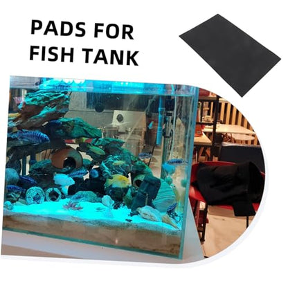 Toyvian 2pcs Non Slip Aquarium Leveling Mat Wear Resistant Fish Tank Bottom Pad for Enhanced Stability Lightweight Durable Aquatic Pet Cushion