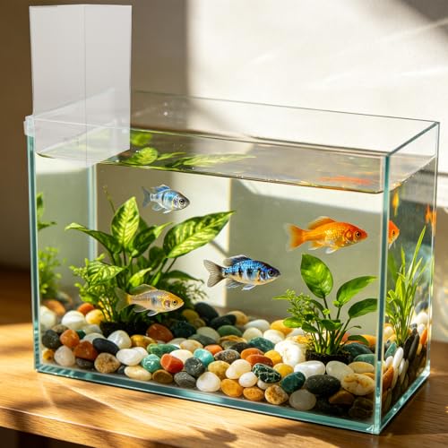 Fish Tank Elevator: Negative Pressure Tank for Fish Activity Area Increase, External Suspended Placement, Water Level Maintenance - size: 25.00X14.50X14.50CM