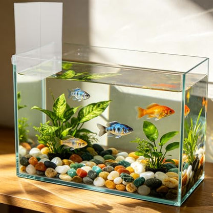 Fish Tank Elevator: Negative Pressure Tank for Fish Activity Area Increase, External Suspended Placement, Water Level Maintenance - size: 25.00X14.50X14.50CM