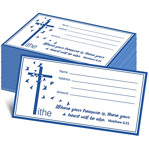 Woanger 500 Count Tithes and Offering Envelopes for Church Donation Envelope Bill Size Checks and Cash for Tithes and Offering(Pigeon) - style: Pigeon