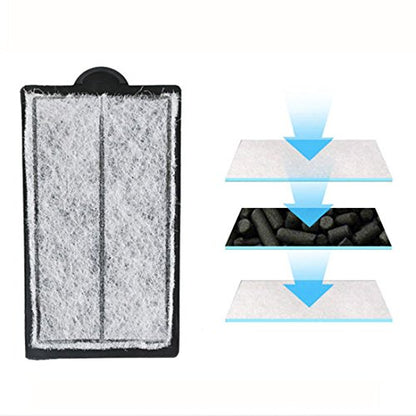 4pcs Aquarium Waterfall Reptiles Turtle Filter Cartridges Replacement Waterfall Filter only Ultra-Activated Carbon with Whisper Technology (4pcs Filter Cartridges)