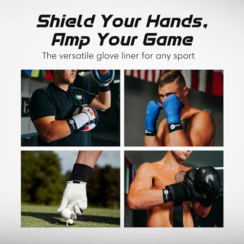 Wickers Thin Fingerless Gloves Men & Women - Lightweight Inner Boxing Gloves, Breathable Inner Glove Liners for Exercise, Gym Glove - Pair - color: Gray Camo, size: Medium