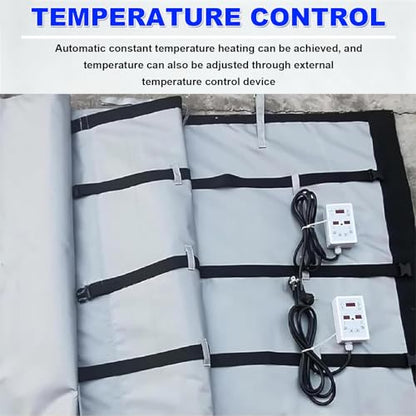 200l/1000l Ibc Barrel Heating Blanket, Intelligent Temperature Control Ibc Barrel Heating Jacket,With Digital Display,Adjustable Temperature,Suitable For Ibc Plastic Tanks,Pipes,110v/220v 1000L - size: 1000L