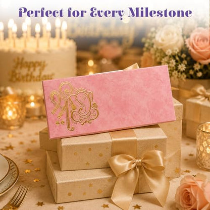 LoveNspire Money Envelopes (7 x 3 Inch) Decorative Ganesha Pattern Shagun Lifafa for Indian Wedding, Birthday | Cash Gift Holder & Home Savings Organizer Pack of 10