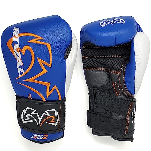 RIVAL Boxing RB11 Evolution Heavy Bag Gloves, with a High-Density, Power-Transmitting Foam and Microfiber Outer - color: Blue, size: Large