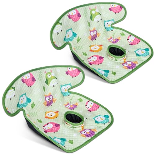 COOLBEBE 2 Pack Waterproof Car Seat Protector for Potty Training | Car Seat Liner Toilet Training for Baby Toddler Kid, Piddle Pads Cover Pad for Strollers & Carseat (Green) - color: Green, size: 2 Pack