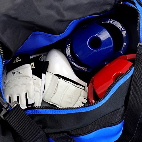 AAMA Martial Arts Taekwondo Sparring Gear Equipment Bag - color: Blue
