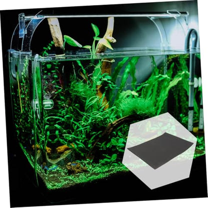 2pcs Thickened Nonslip Aquarium Pad Cushioning Mat for Fish Tank Bottom Heat Preservation Water Absorption Easy to Cut for