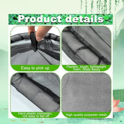 2 Pieces Floating Plant Fish Barrier Pond Plant Protector | Round pond plant protector protects your floating plants from pond fish